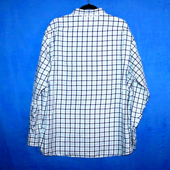 Cremieux Classics Blue Plaid Button Down Shirt XL - Picture 5 of 8